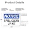 Signmission Spill Clean Up Kit, 24 in W x Rectangle, Plastic OS-2PACK-NS-P-1824-L-16608 - alternate 6